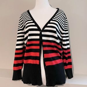 Maurices red stripe summer sweater